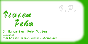 vivien pehm business card